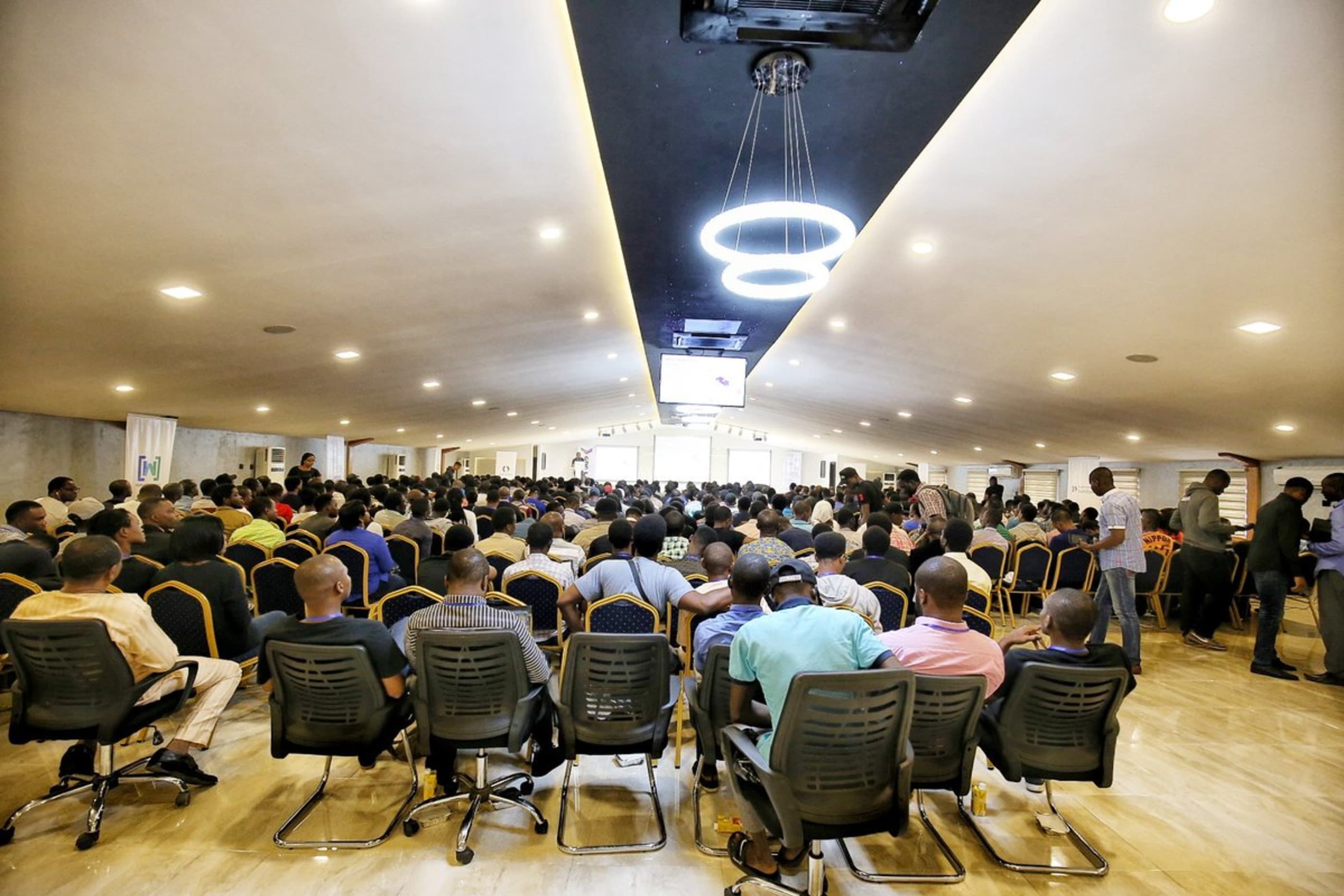 Developers seated from the back at a Lagos technology conference